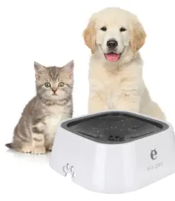 1L Splash Proof Pet Water Bowl