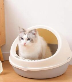 Starry Sky Semi-Enclosed Cat Litter Box