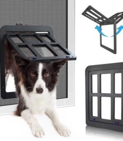 Lockable Dog Door for Sliding Screen Doors