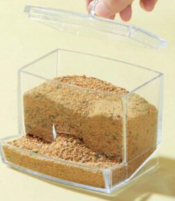 Acrylic Bird Feeder with Cuttlebone Holder